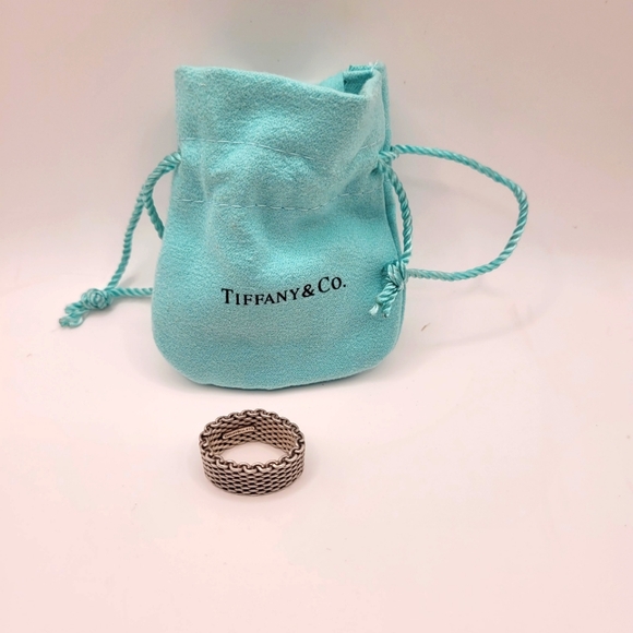 Tiffany & Co. Jewelry - Tiffany & Co. Sterling Silver Somerset Ring Mesh Ring